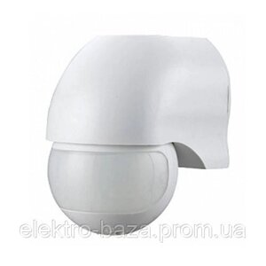 Датчик руху накладний 180° IP44 білий e. sensor. pir. 12. white