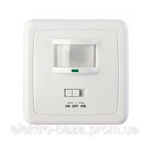 Датчик руху настінний прихованого монтажу 160° IP20 білий e. sensor. pir. 01B. white