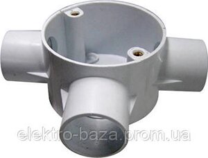 Сполучна коробка, для труб, 3 введення, d 20 мм, e. pipe. 3. db. stand. 20