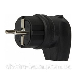 Вилка кутова 16А з ж/к e. plug. rubber. angle. 027.16