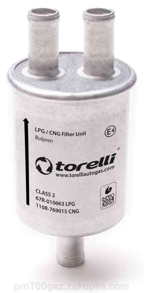 Фільтр тонкої очистки Torelli 12*12*12 1 вхід- 2 вихода від компанії Pro100Gaz Установка і продаж (ГБО) - фото 1