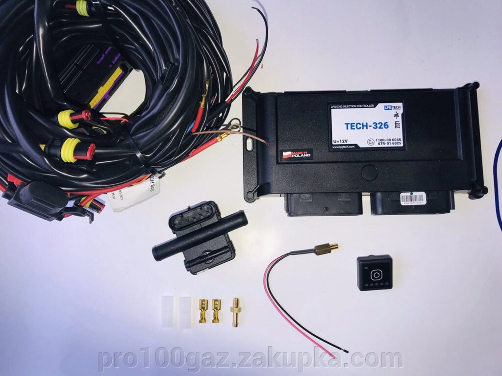 Інжекторна система LPGTECH TECH-326 (6 циліндрів) без OBD від компанії Pro100Gaz Установка і продаж (ГБО) - фото 1