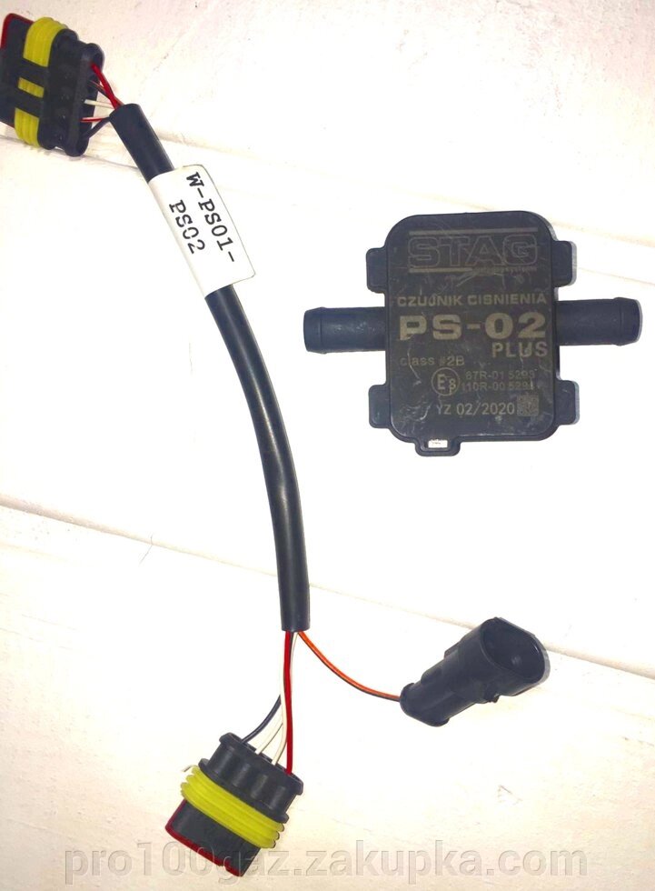 Мап сенсор Stag PS 02 Plus + роз'єм для переходу з PS01 до PS02 від компанії Pro100Gaz Установка і продаж (ГБО) - фото 1