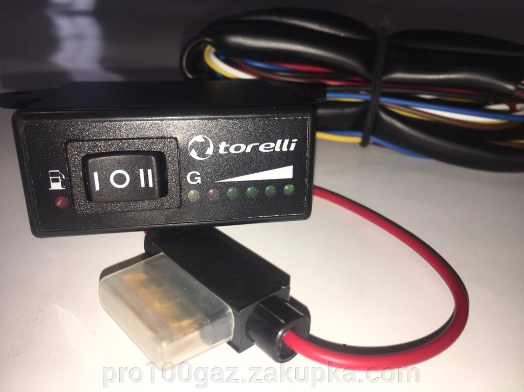 Перемикач Torelli інжектор з індикацією (0-50 кОм) від компанії Pro100Gaz Установка і продаж (ГБО) - фото 1