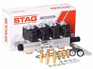 Форсунки STAG W01 BFC 4 циліндри, з жиклерами D 1.5 мм