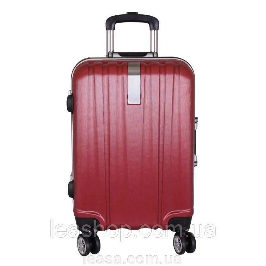 Дорожна червона валіза від компанії Жіночі шуби, жилети з натурального хутра Українського виробника LeaSa - фото 1