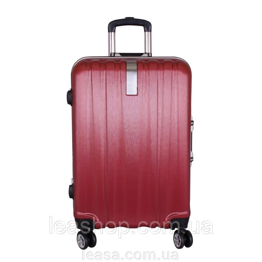 Дорожня валіза червоного кольору від компанії Жіночі шуби, жилети з натурального хутра Українського виробника LeaSa - фото 1