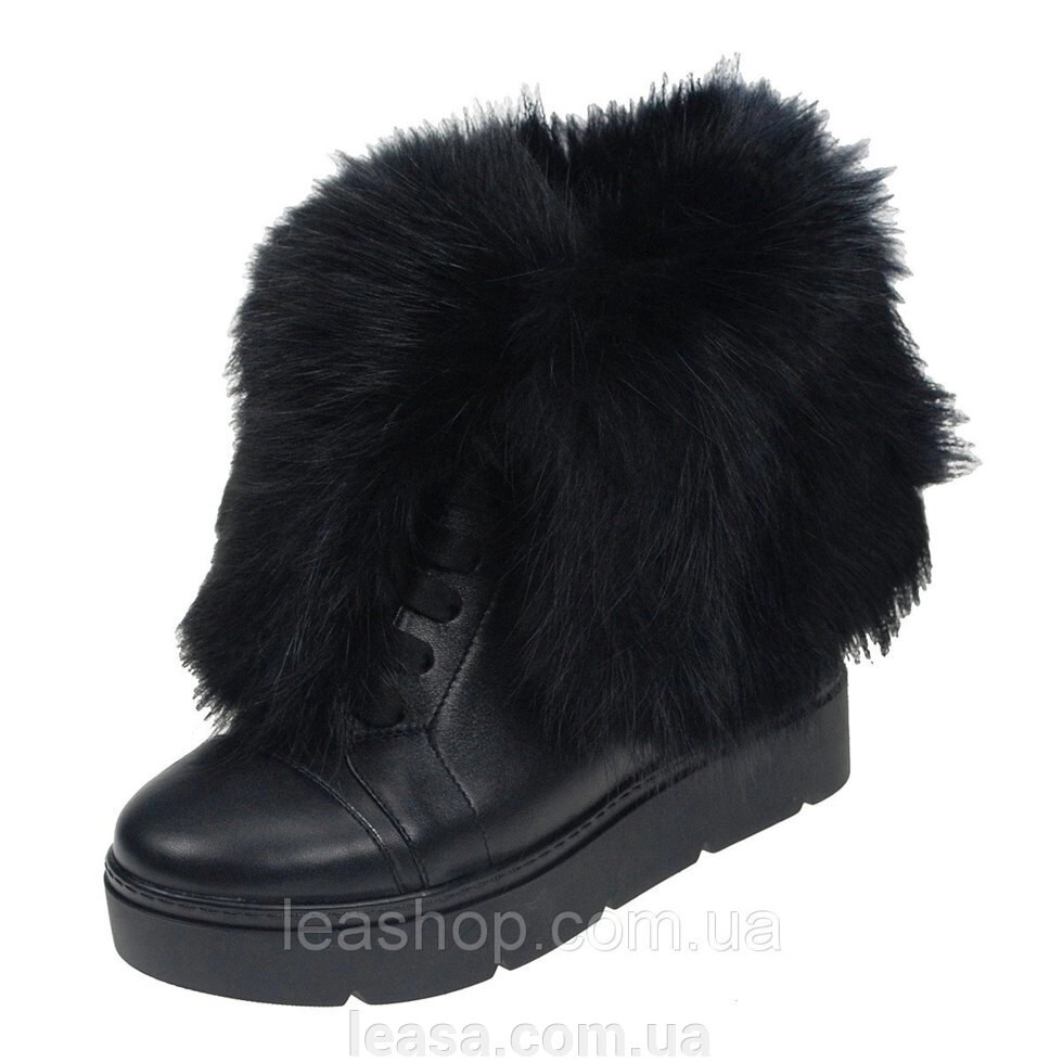 Хутряні черевики жіночі зимові розміри 36-40 від компанії Жіночі шуби, жилети з натурального хутра Українського виробника LeaSa - фото 1