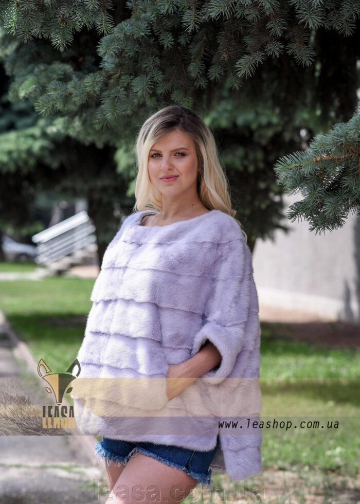 Норкові светр з натурального хутра від компанії Жіночі шуби, жилети з натурального хутра Українського виробника LeaSa - фото 1