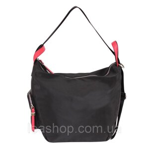 Спортивна сумка-рюкзак чорного кольору