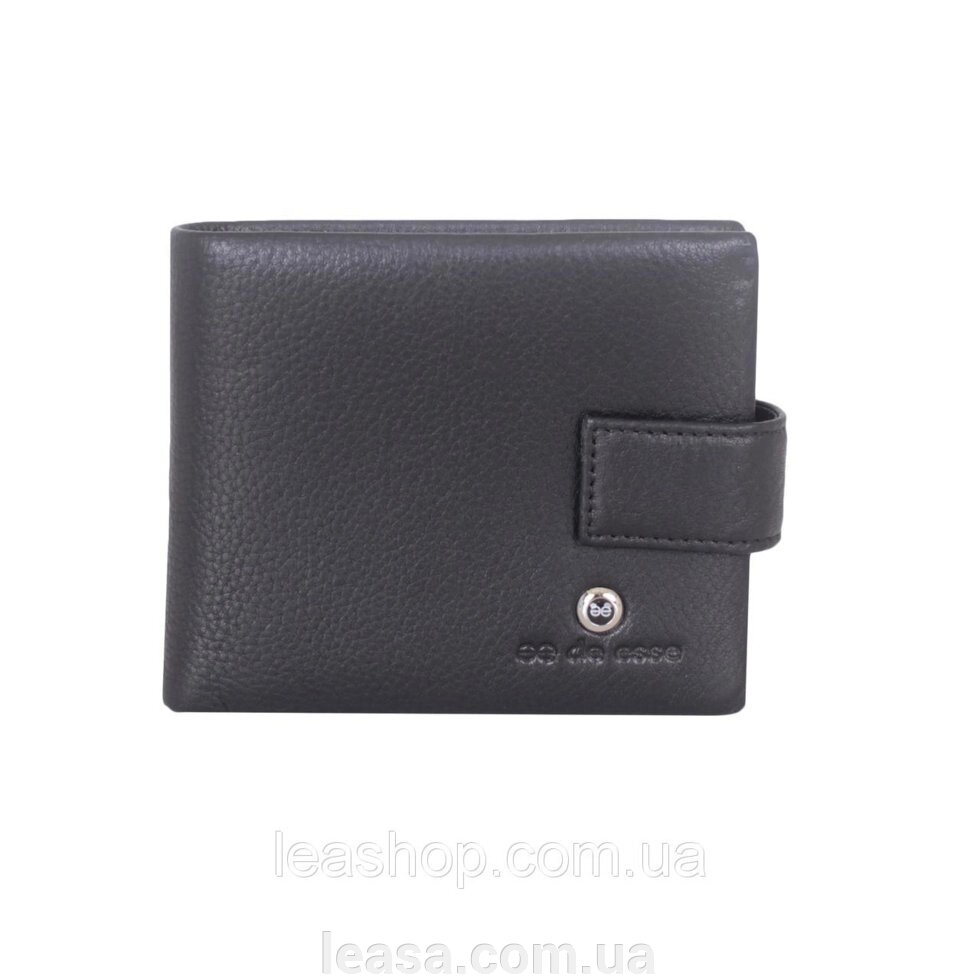 Портмоне чорне з кишенею для монет від компанії Жіночі шуби, жилети з натурального хутра Українського виробника LeaSa - фото 1