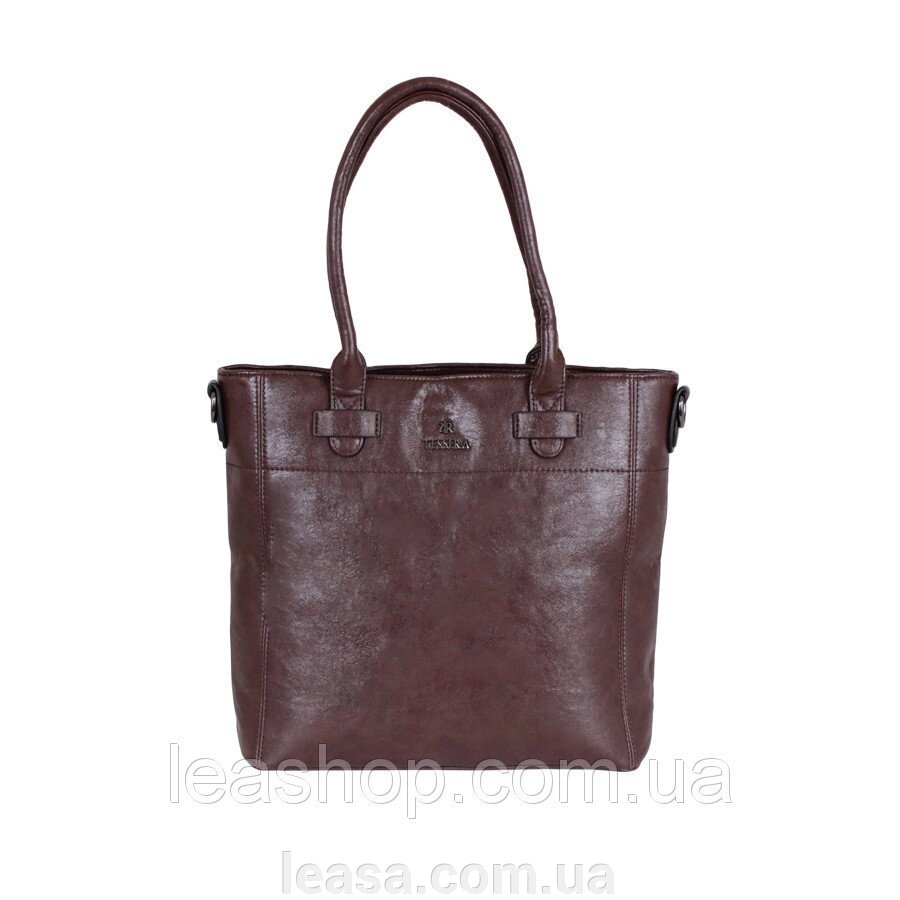 Сумка de esse T37342-201 коричневий від компанії Жіночі шуби, жилети з натурального хутра Українського виробника LeaSa - фото 1