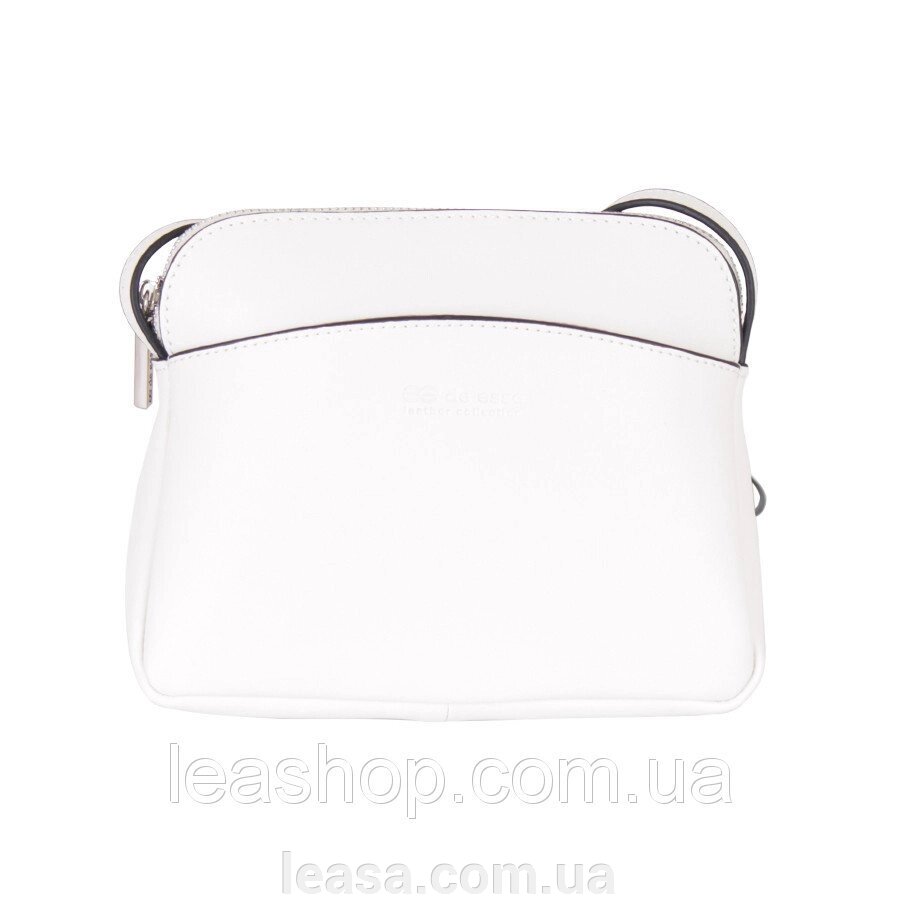 Сумка L25121-18 Біла від компанії Жіночі шуби, жилети з натурального хутра Українського виробника LeaSa - фото 1