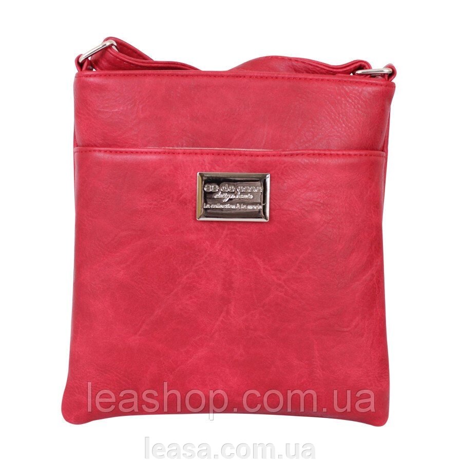 Сумка-планшет червона від компанії Жіночі шуби, жилети з натурального хутра Українського виробника LeaSa - фото 1