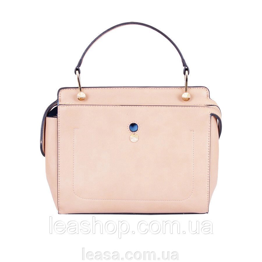 Жіноча сумка світло-коричнева від компанії Жіночі шуби, жилети з натурального хутра Українського виробника LeaSa - фото 1