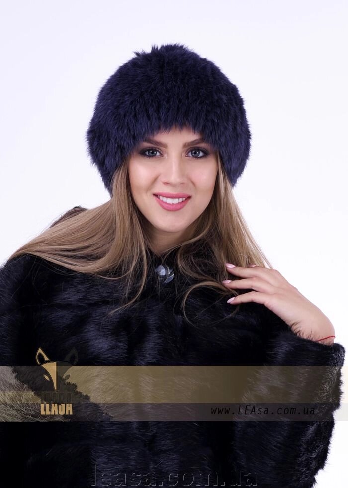 Жіноча зимова шапка від компанії Жіночі шуби, жилети з натурального хутра Українського виробника LeaSa - фото 1