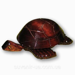 Черепаха - шкатулка з дерева сувенір, 38 * 24 * 12 см.