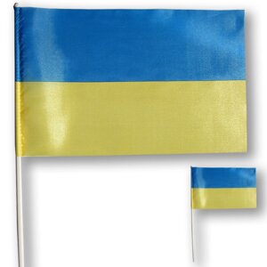 Прапорець (прапорець) України, атлас, 27 * 17 см.