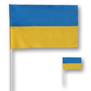 Флажок (прапорець) Украины , габардин , 18*12