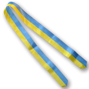 Стрічка (стрічка), жовто - синя, 104 * 4,8 см.