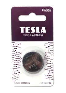 Батарейка "TESLA batteries" літієві, кнопкові CR 2450 ( CR 2450 / blister FOIL 1 шт.)