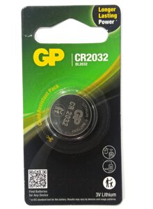 Батарейка GP дискова Lithium Button Cell 3.0V CR2032-U1 літієві (за 1шт)