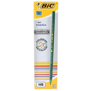 Олівець графітний "BIC"Еволюшин" 646 смугастий