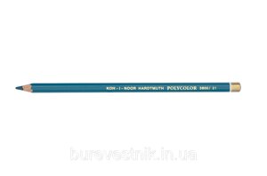 Олівець художній "Kooh-i-Noor" POLYCOLOR 3800/21 bluish green/блакитно-зелений