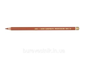 Олівець художній "Kooh-i-Noor" POLYCOLOR 3800/30 reddish brown/червоно-коричневий