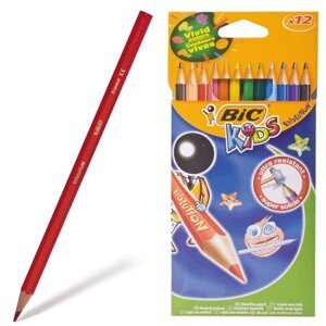 Олівці кольорові 12 кол. BIC" шестигранні Kids Evolution