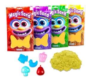 Magic sand в пакеті 39404-5 жовтий, 1 кг