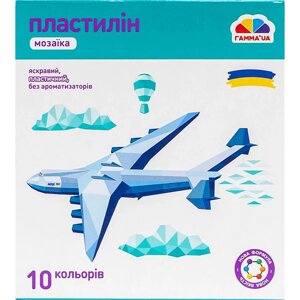 Пластилін 10 кол/120 г "ГАММА'UAМозаїка", 300308