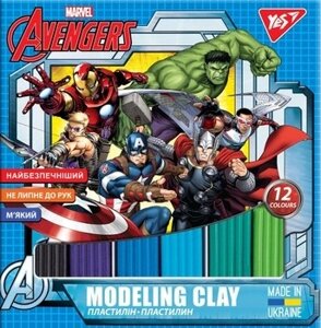 Пластилін 12 кол/240 г "Yes" Marvel. Avengers, 540509