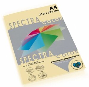Папір ксероксний кольоровий "Spectra" A4 80г/м 500арк "Cream" кремовий 110 16.4398