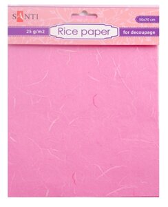 Рисовий папір "Santi" 952715 рожевий 50*70 см