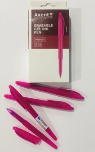 Ручка гелева "Axent" AG1078-10-A "пиши-стирай" Perfect, рожева