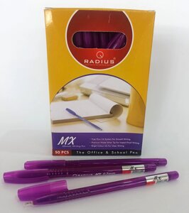 Ручка кулькова "Radius"MX" тонований корпус, фіолетова
