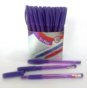 Ручка кулькова "Radius"Tri Flex" тонований корпус, фіолетова