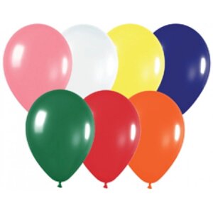 Кульки надувні "Світ кульок" 9 дюймів стандарт асорті (за 10 штук)