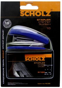 Степлер 10 "Scholz" 4035 20мм 8 арк міні син