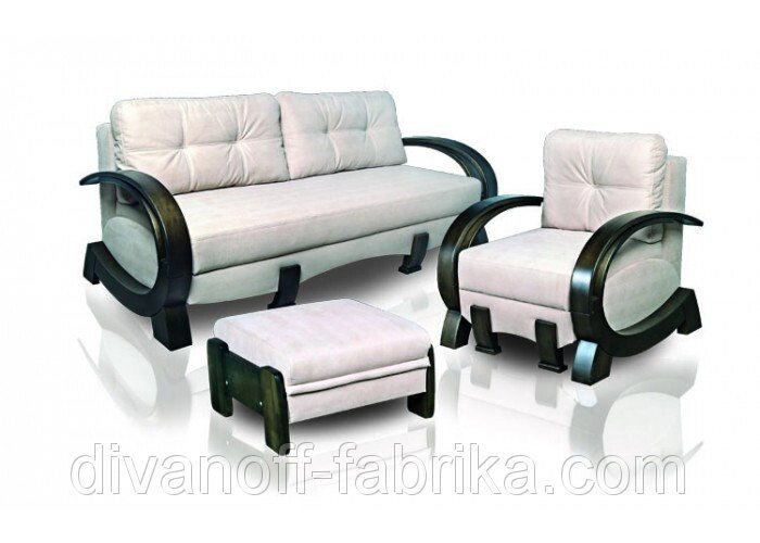 Диван Стелс плюс крісло Стелс комплект від компанії Інтернет-магазин "Фабрика Divanoff" - фото 1
