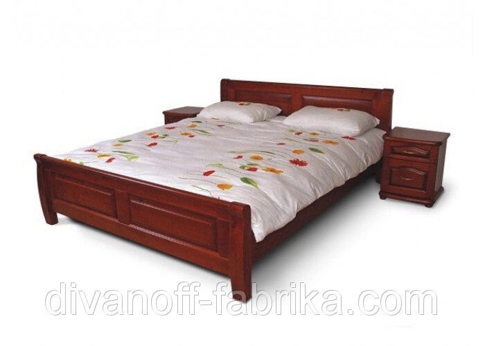 Кровать Лана дуб160х200 від компанії Інтернет-магазин "Фабрика Divanoff" - фото 1