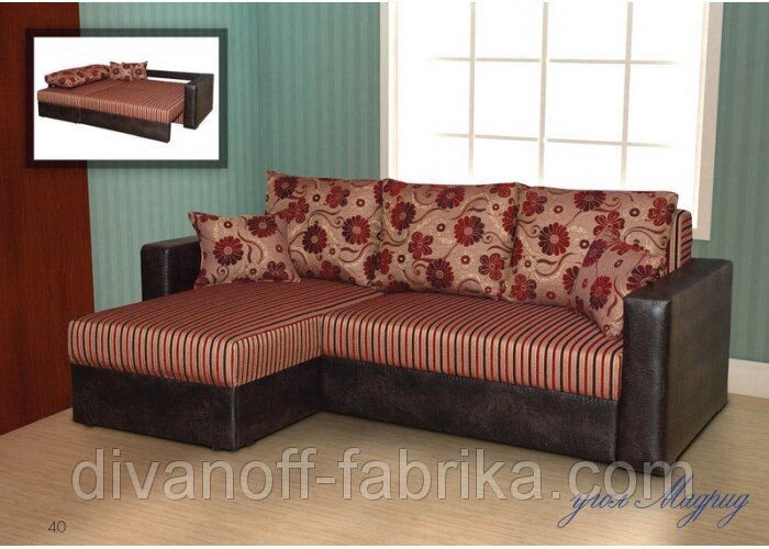 Кутовий диван для прихожей Мадрид від компанії Інтернет-магазин "Фабрика Divanoff" - фото 1