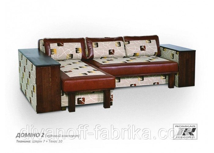Кутовий диван Доміно 2 від компанії Інтернет-магазин "Фабрика Divanoff" - фото 1