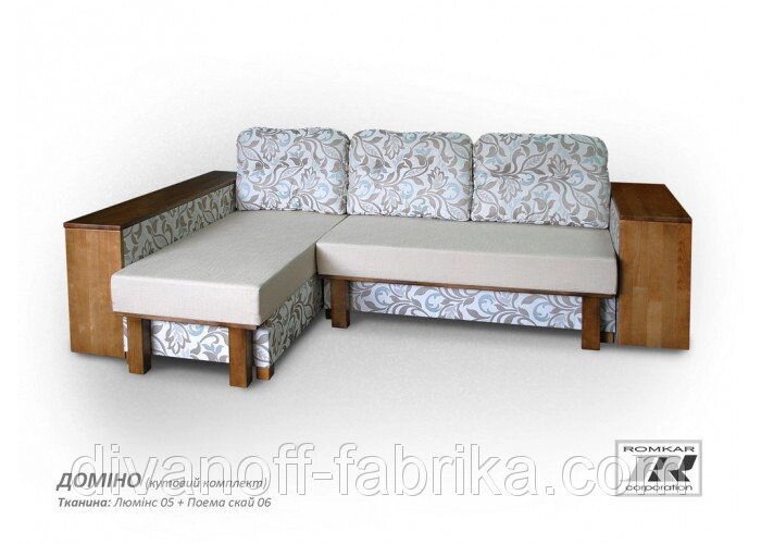 Кутовий диван Доміно від компанії Інтернет-магазин "Фабрика Divanoff" - фото 1