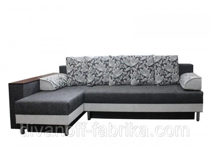 Кутовий диван-ліжко Симфонія від компанії Інтернет-магазин "Фабрика Divanoff" - фото 1