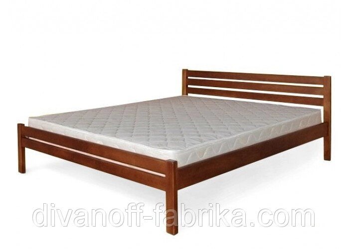 Ліжко Класика бук 140х200 від компанії Інтернет-магазин "Фабрика Divanoff" - фото 1