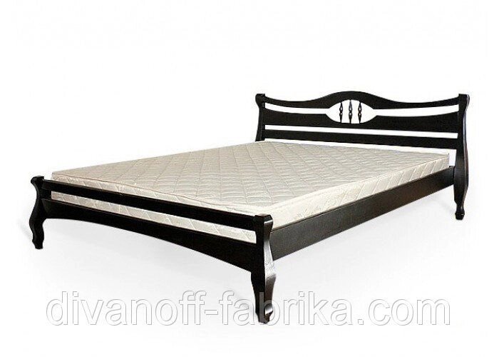 Ліжко Корона бук 140х200 від компанії Інтернет-магазин "Фабрика Divanoff" - фото 1
