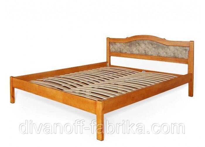 Ліжко Юлія-2 бук 160х200 від компанії Інтернет-магазин "Фабрика Divanoff" - фото 1