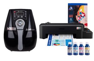 Вакуумний термопрес INKSYSTEM 3D-Mini та принтер Epson L121 з набором для сублімаційного друку